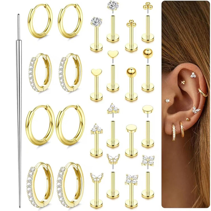 Best-selling Personality Flat Back Beautiful Elegant Earings Summer Stud Earrings