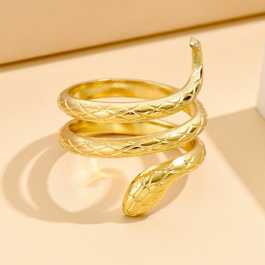 Women's & Men's Personality Punk Snake For Couple Retro Ring