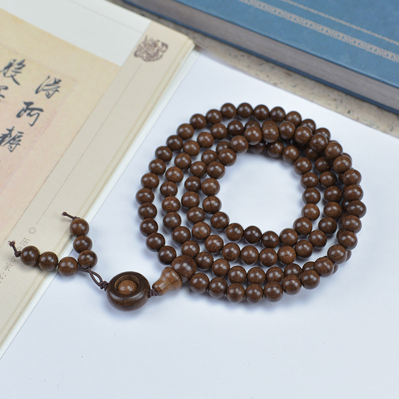 Women's & Men's Authentic Pterocarpus Wood Buddha Beads Batch Bracelet