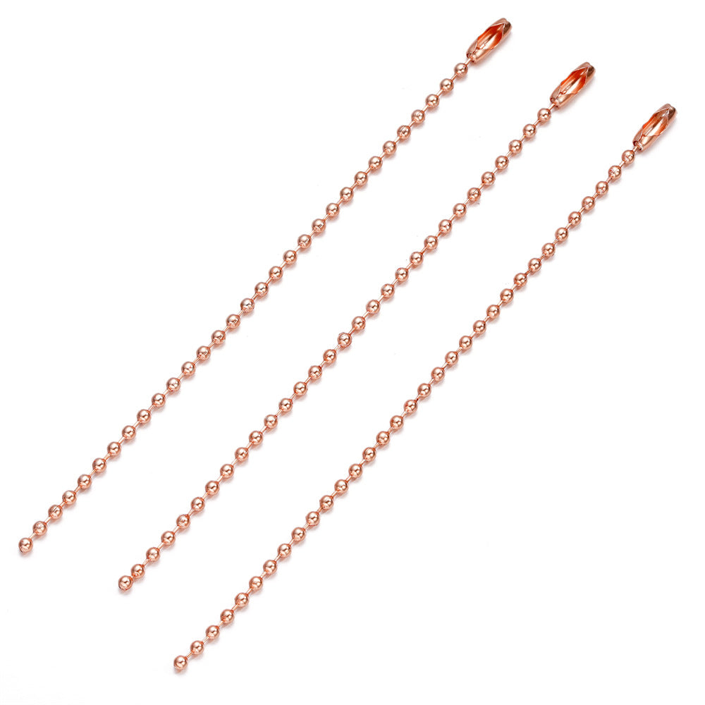 Bead Metal Wave Chain Tag Key Jewelry Accessories