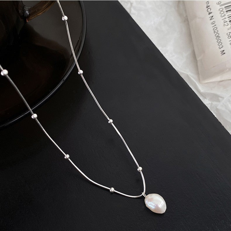 Luxury Minority Design Sense Short Pearl Elegant High Necklace