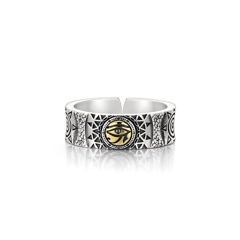 Men's Design Sense Niche Retro Personalized Index Ring