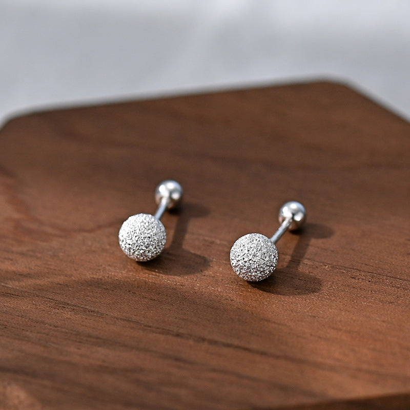 Women's Simple Pure Sier For Fashion Ear Bone Before Stud Earrings