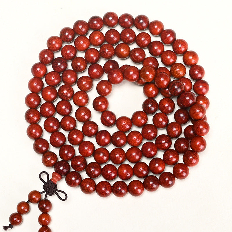 Women's & Men's Brazil Cat Eye Rosewood Padauk Beads Small Bracelet