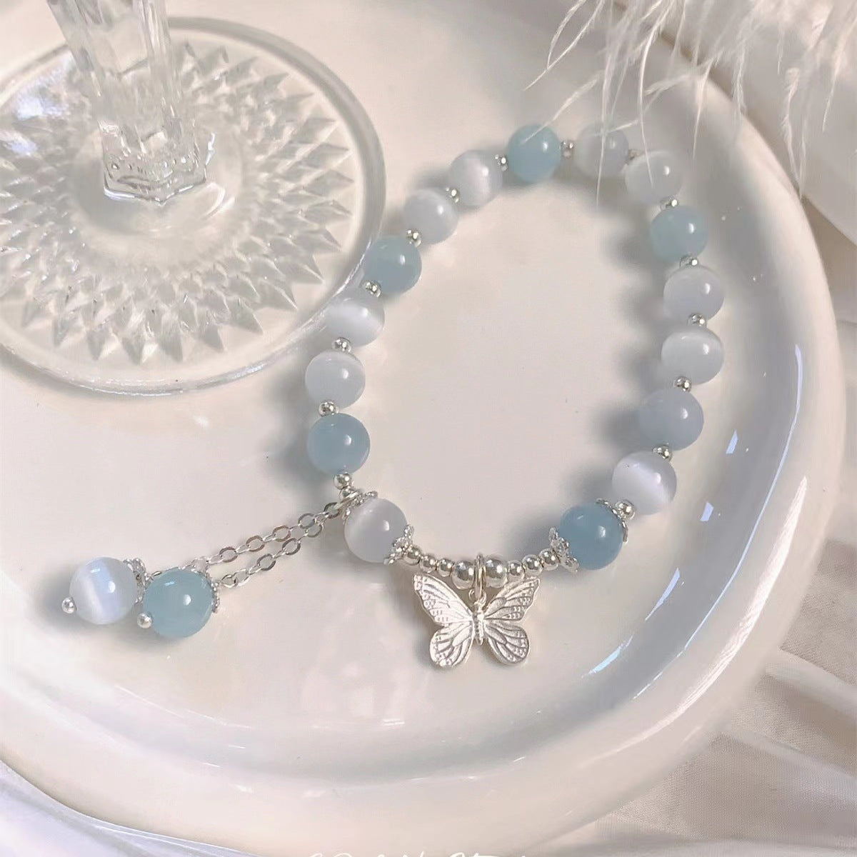 Light Luxury Opal Female Moonstone Sweet Simple Crystal Bracelet