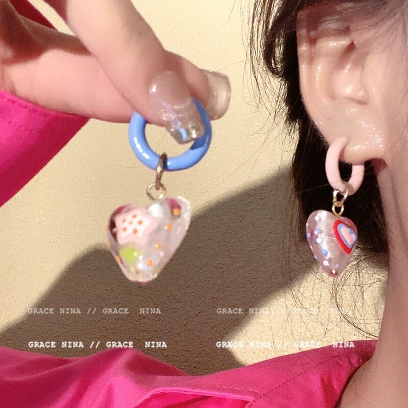 Retro Fashion Aqua Blue Enamel High-grade Rings
