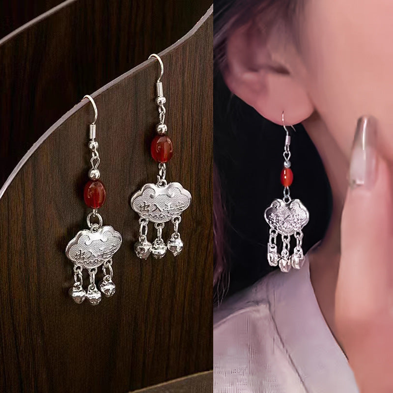 Advanced Chinese Style Retro National Eardrops Design Ear Earrings