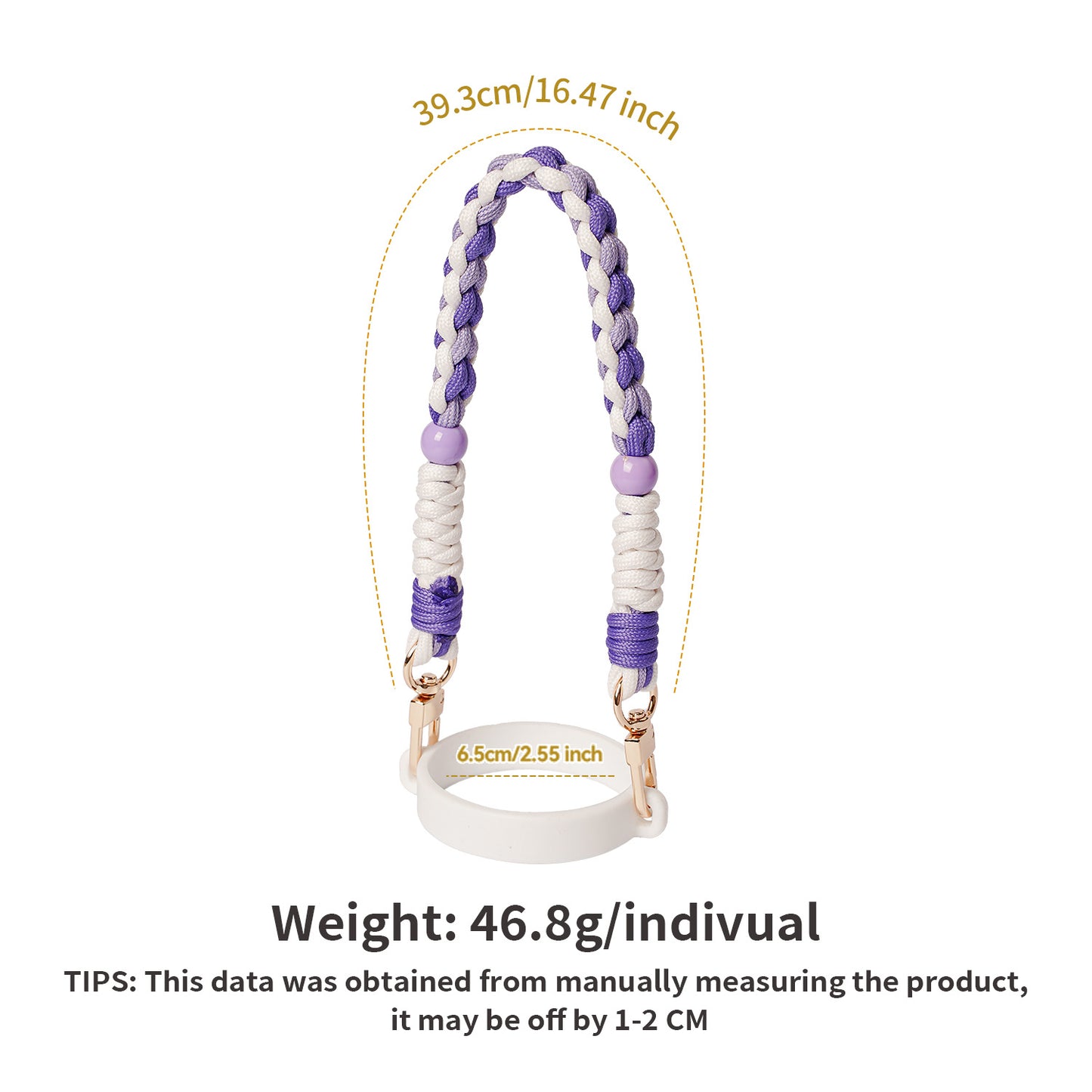 Women's Water Cup Lanyard Rope Handle Hand-woven Hanging Ornaments