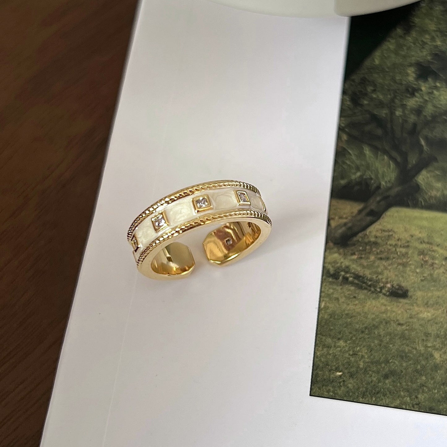 Glaze Enamel Butterfly Female Purple Special Interest Light Rings