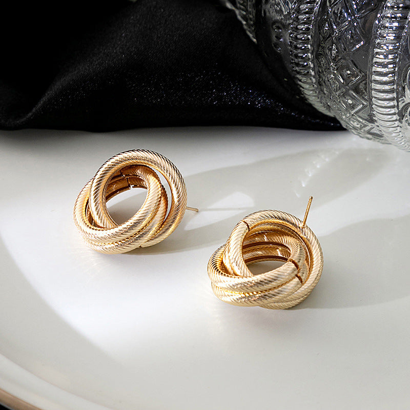 Design Sense Irregular Minority Advanced Winding Geometry Rings