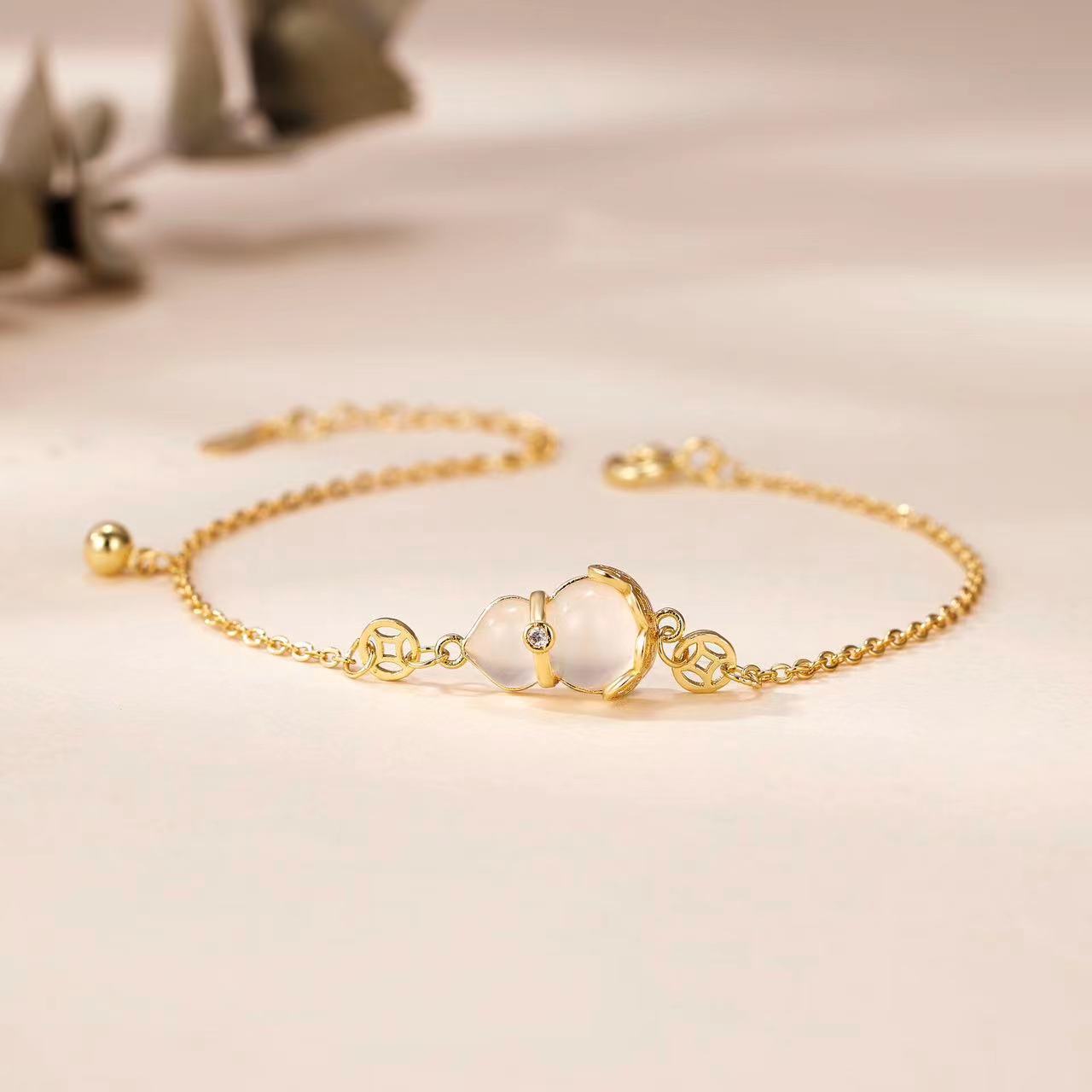Jade Gourd Girlfriends Gentle Elegant Bearing Bracelets