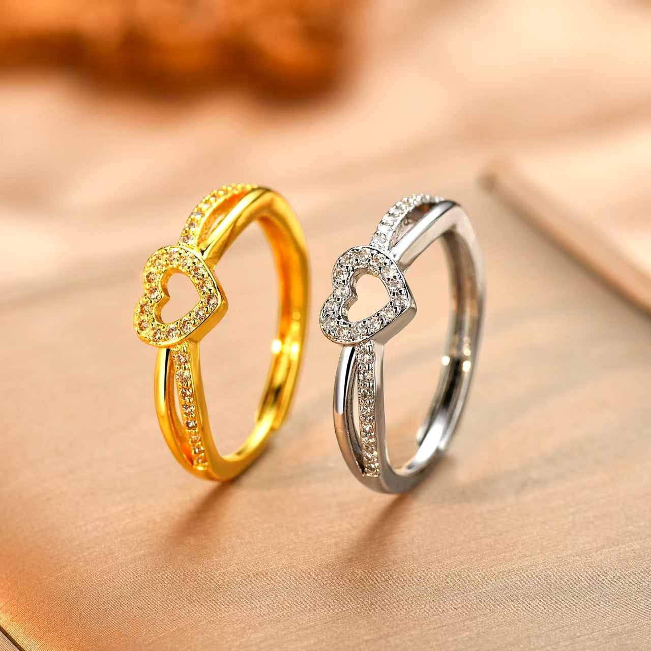 Style Personality Trendy Grace Inlaid With Rings