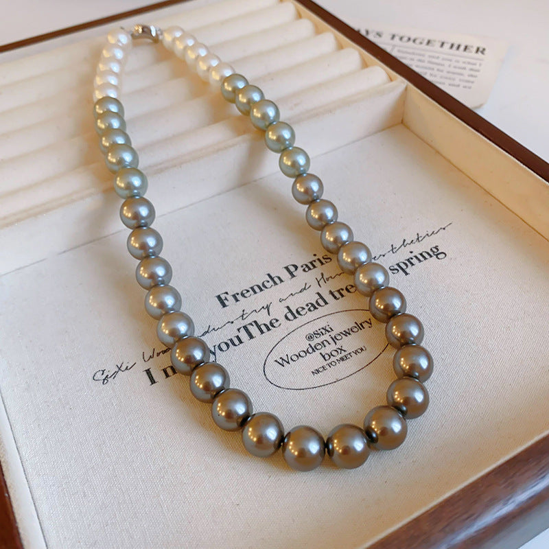 Pearl Twin Clavicle Chain Light Luxury Necklaces