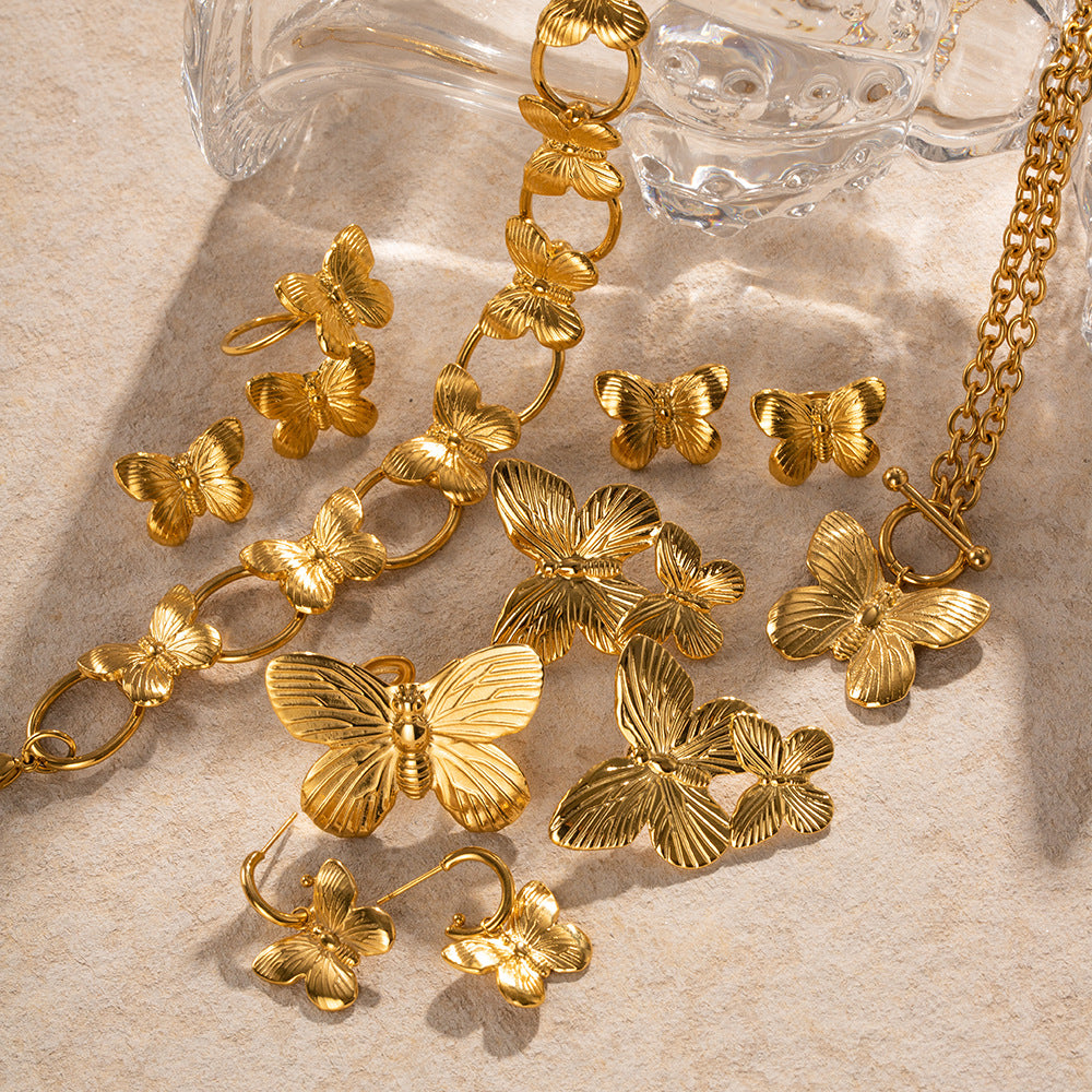 Gold Butterfly Suit Series Medieval Special Rings