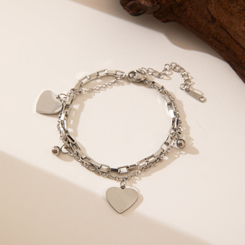 Women's Steel High-grade Gold Does Not Fade Anklets