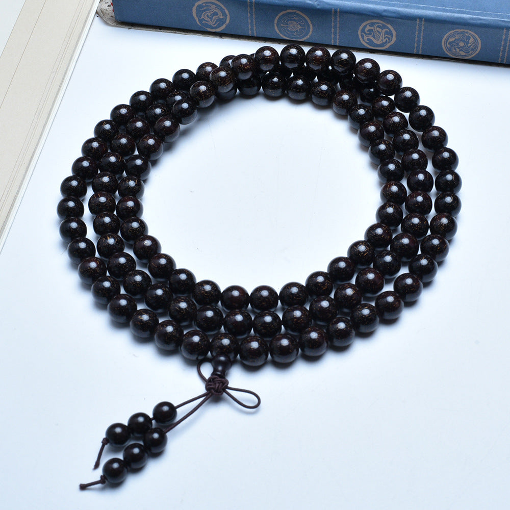 Women's & Men's Authentic Pterocarpus Wood Buddha Beads Batch Bracelet