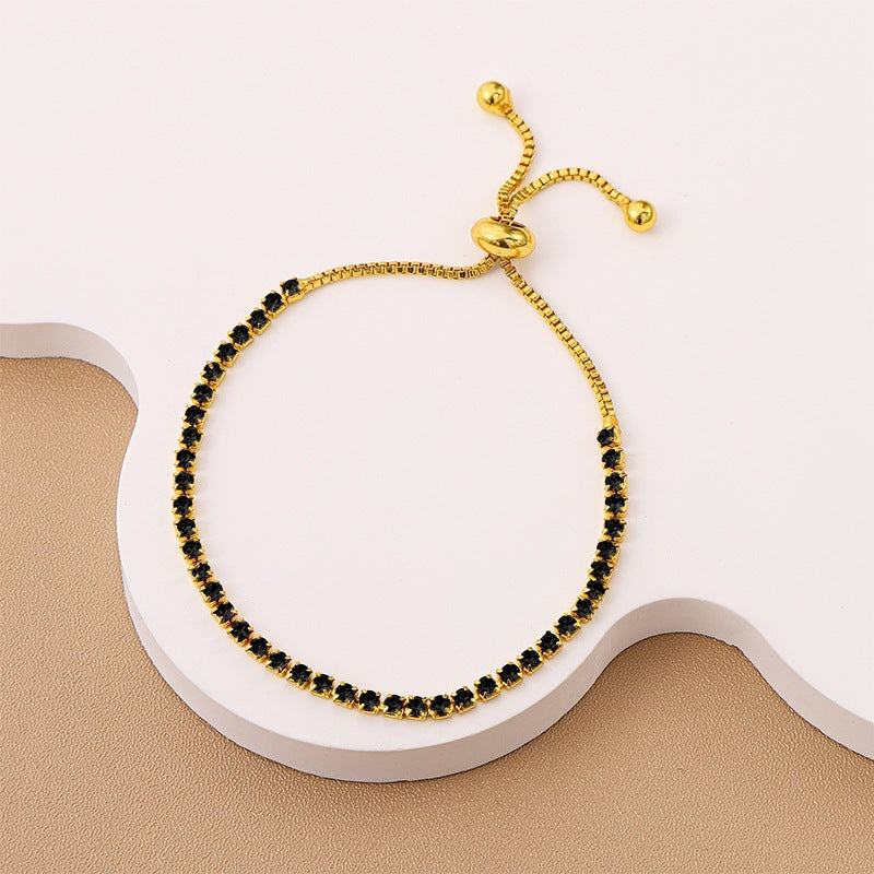 High-grade Affordable Luxury Fashion Alloy Crystal Bracelet