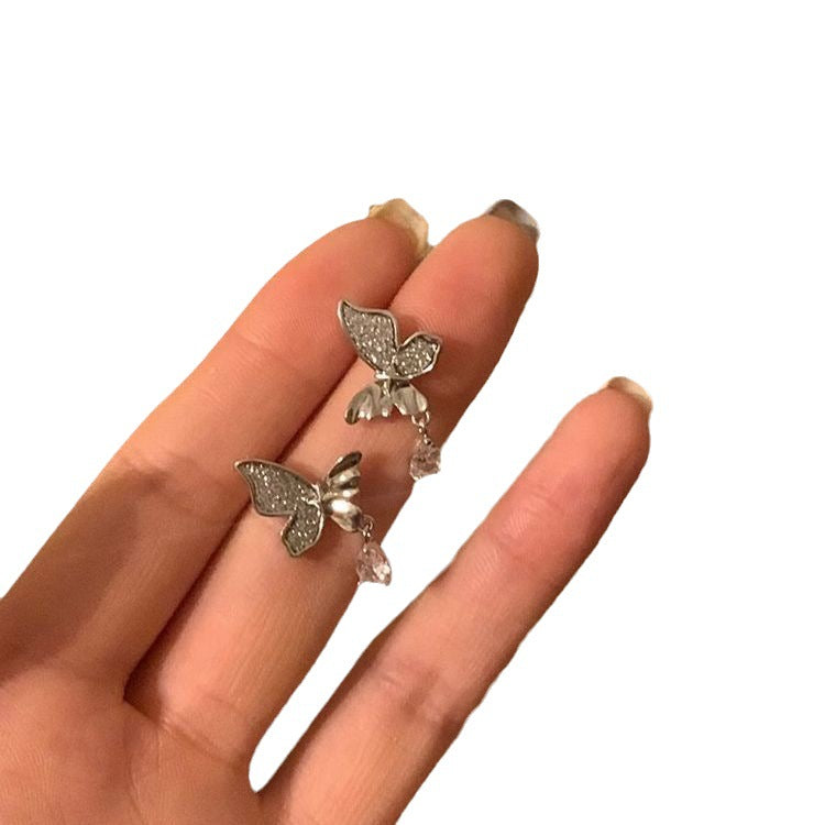 Women's Exquisite Butterfly Light Luxury Minority High-grade For Ear Stud Earrings