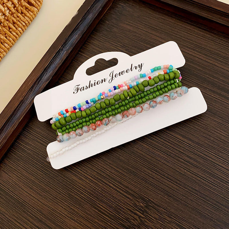 Women's Beaded Ethnic Style Light Luxury High Sense Bracelet