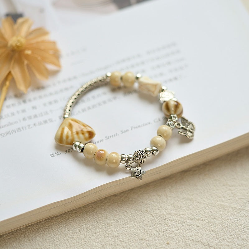 Ceramic Hand-woven Artistic Chinese Style Fresh Bracelets