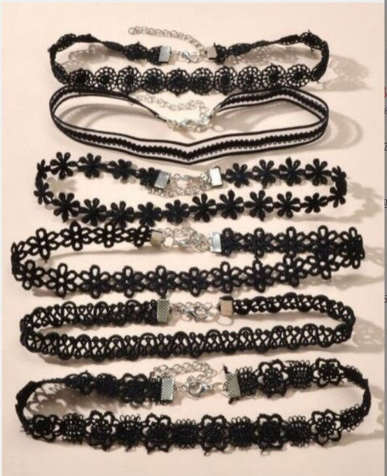 New Gothic Neck Band Combination Lace Collar