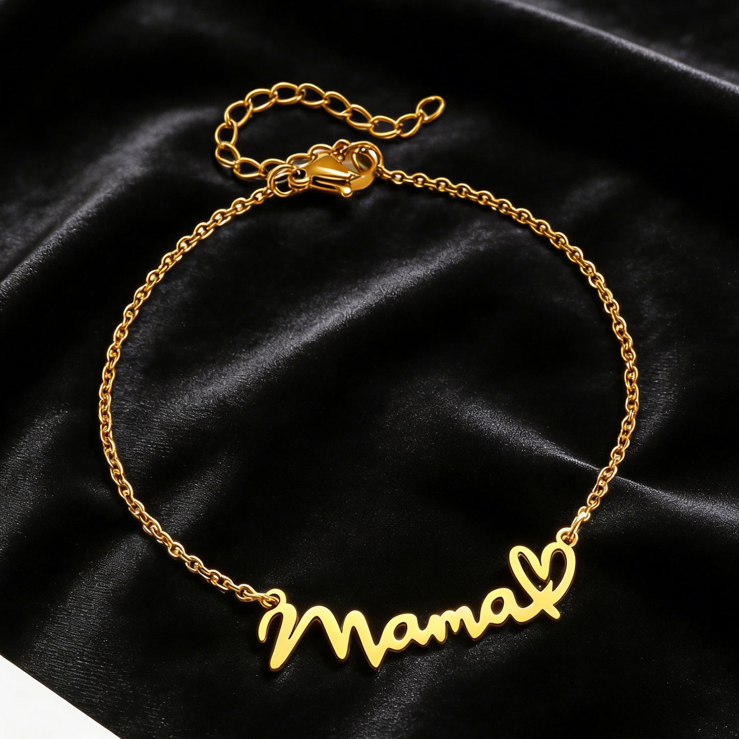 Steel English Letter Mother's Day Gift Simple High Bracelets