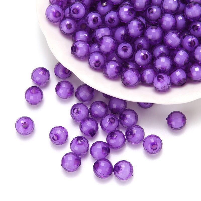 Earth Colorful Acrylic Beads Cut Material Jewelry Accessories