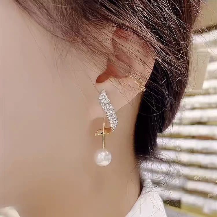 Women's Low Price Light Luxury Premium Temperamental Pearl Eardrops Rings
