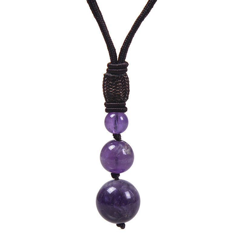 Women's & Men's Tigereye Natural Obsidian Amethyst For Necklaces