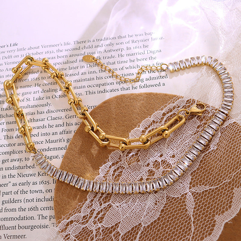 French Heavy Metal Exaggerated U-shaped Horseshoe Bracelets