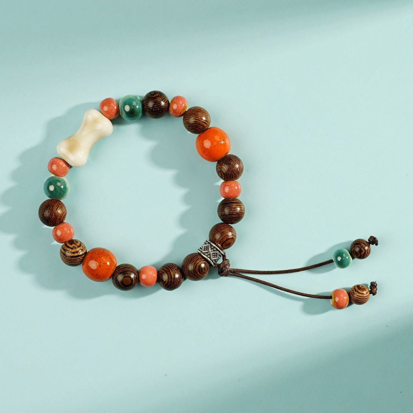 Ceramic Starfish Chinese Cat Carrying Strap Stall Bracelet