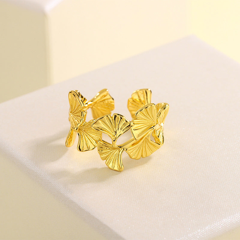 Women's Opening Fresh Temperament Branch Buds Index Ring