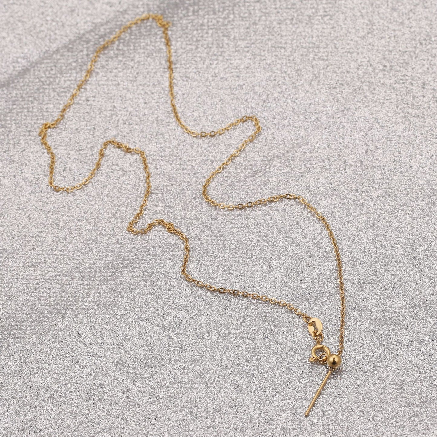Titanium Steel Clavicle Spring Fastener Universal Extension Chain Necklace