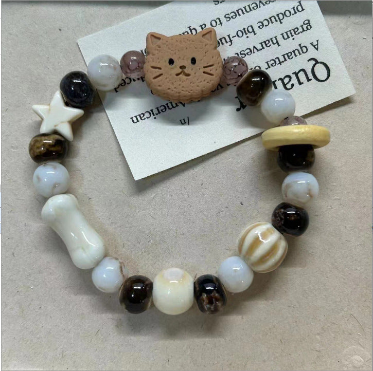 Fortune Cat Niche Exquisite Beaded Girlfriends Bracelets