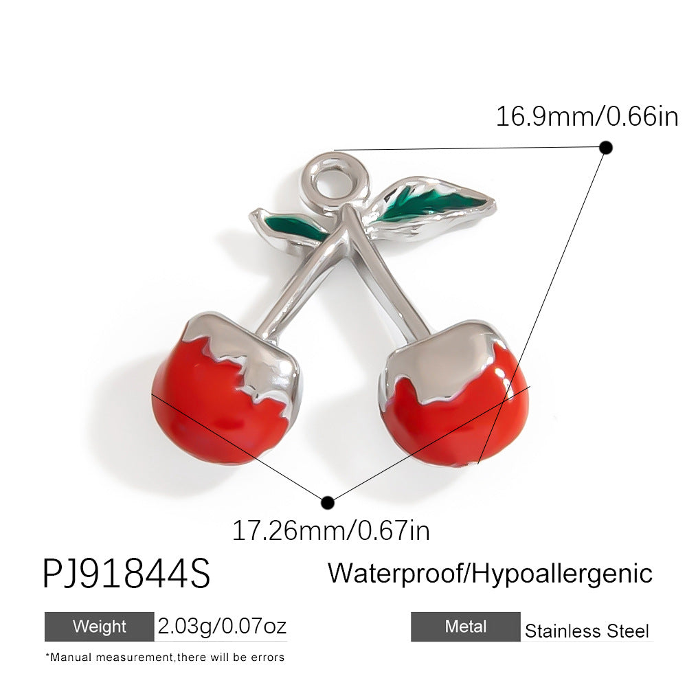 Mini Fruit Cartoon Pastoral Style Three-dimensional Jewelry Accessories