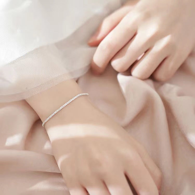 Starry Sier-plated Female Version Simple Niche Fresh Bracelet