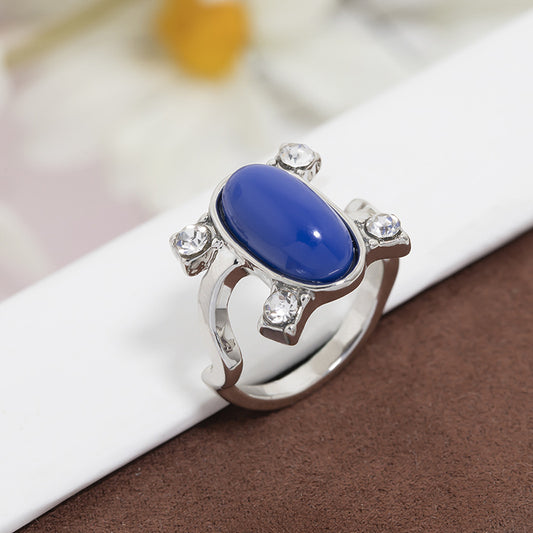 Fashion Ornament Accessories Peripheral Creative Sapphire Rings