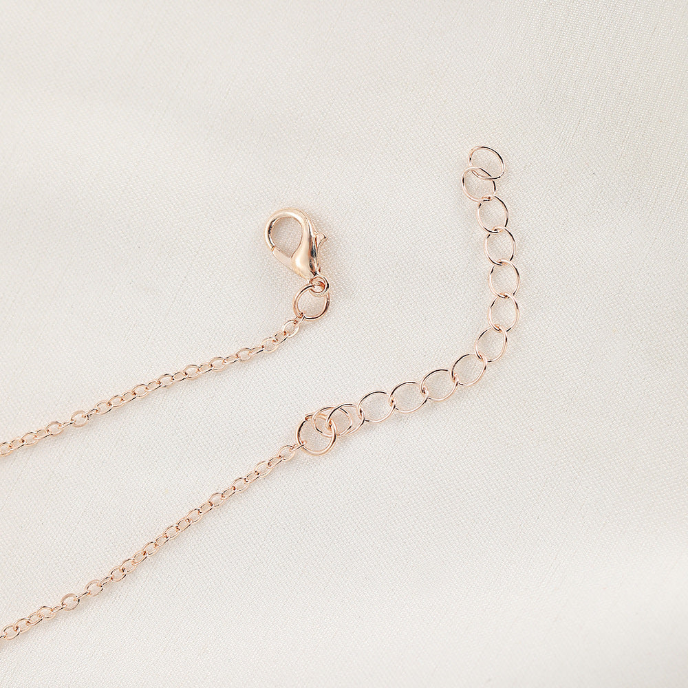 Simple Double Heart Affordable Luxury Style Temperament Bride Spot Drill Bracelets