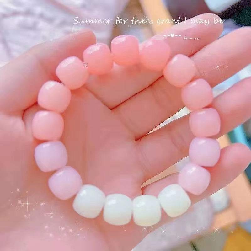 Luminous Imitation Bodhi Gradient Color Hand Toy Pliable Temperament Bracelets