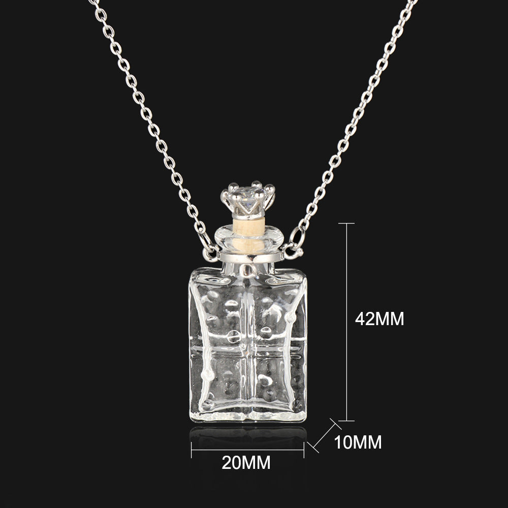 Bottle Incense Simple Titanium Steel Gift Necklaces