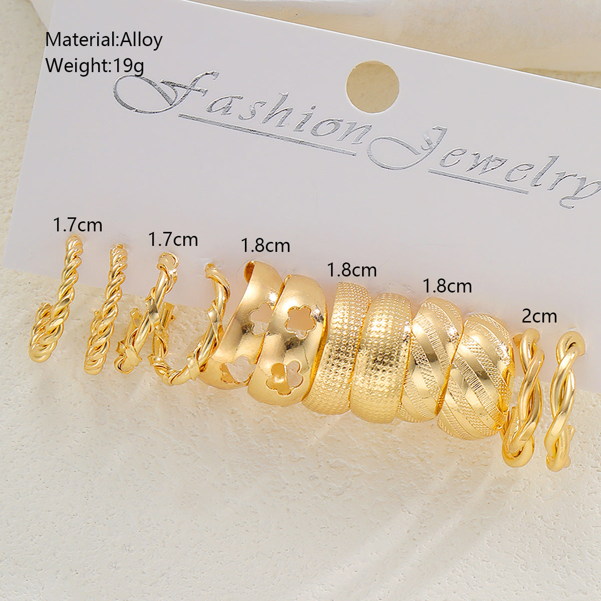 Elegant Fashionable Geometric Hollow Flower Shaped Earrings