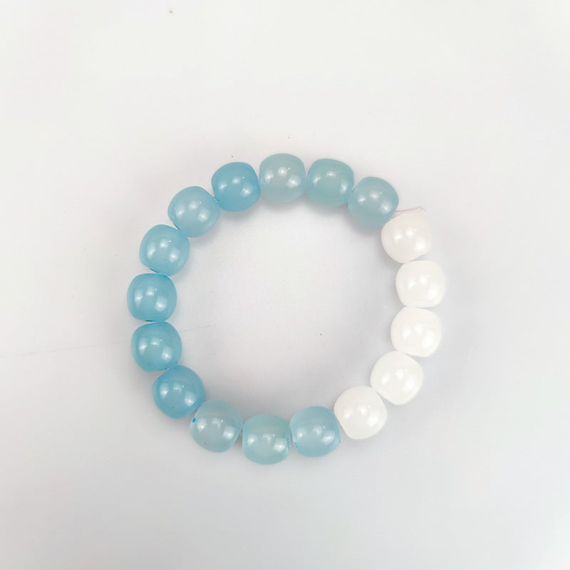 Children's Gradient Luminous Starry Sky Around Finger Plate Toy Pliable Temperament Bracelets