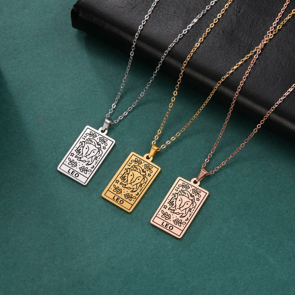 Vintage Tarot Twee Constellation Series Fashion Necklaces