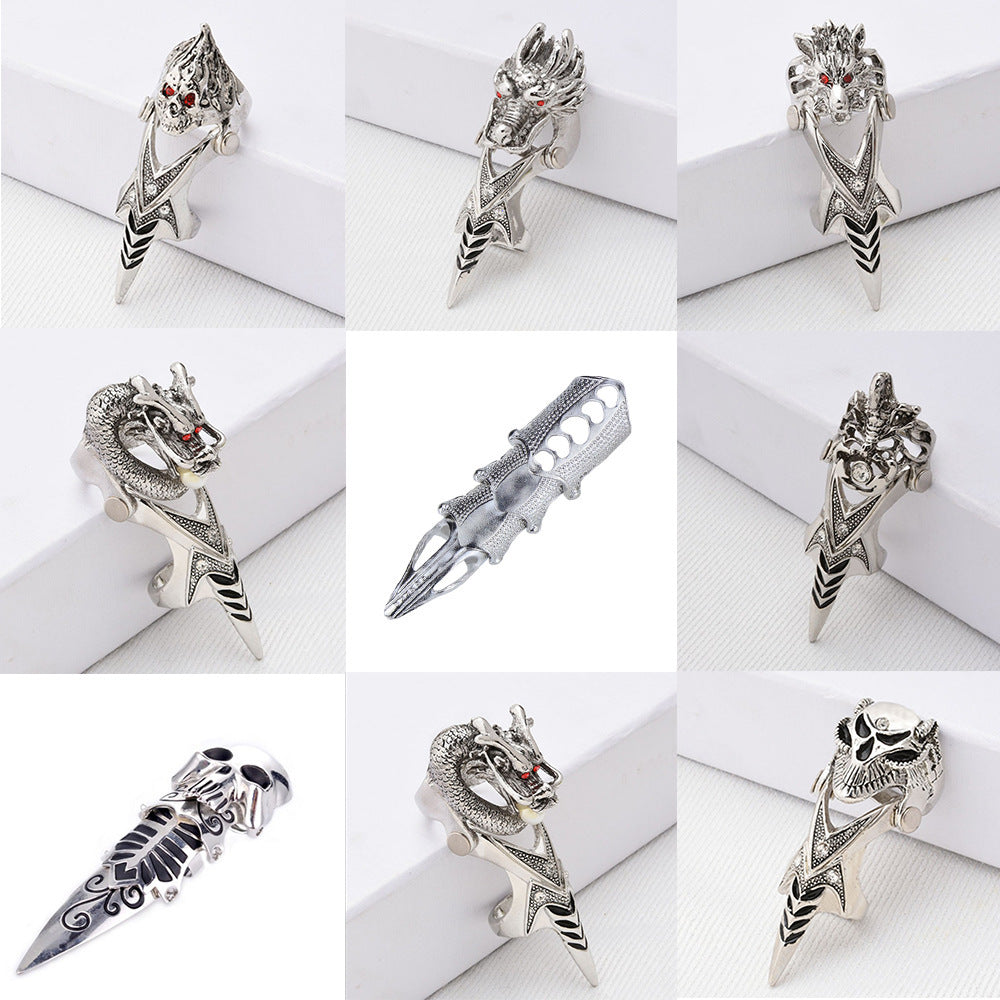 Four-way Skull Faucet Knuckle Flexible Man's Rings