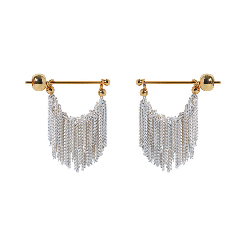 Women's French Fashion Hand-woven Tassel Waterfall Cold Style Temperamental Minority Necklace