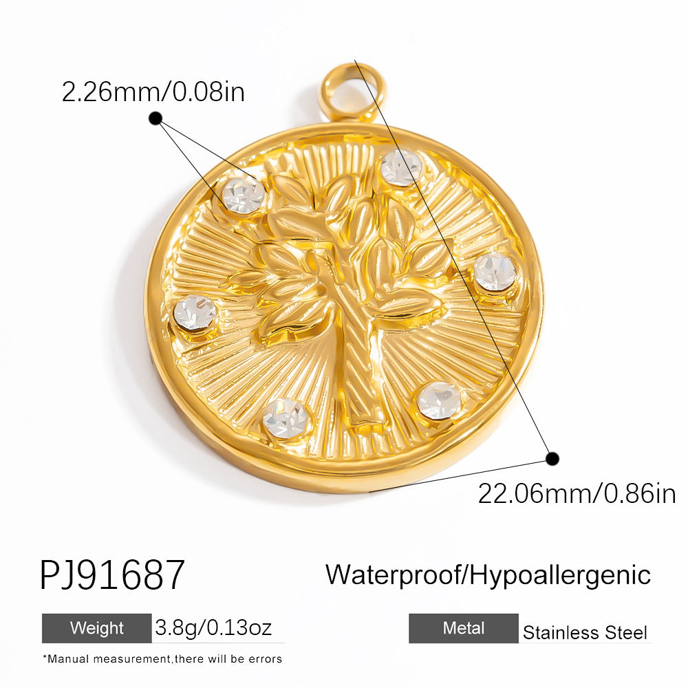 Classy Stylish Stainless Steel Gold-plated Design Jewelry Accessories