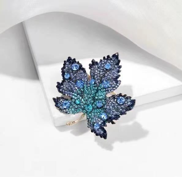 Women's Micro Zircon Brooch Exquisite Plant Pin Brooches