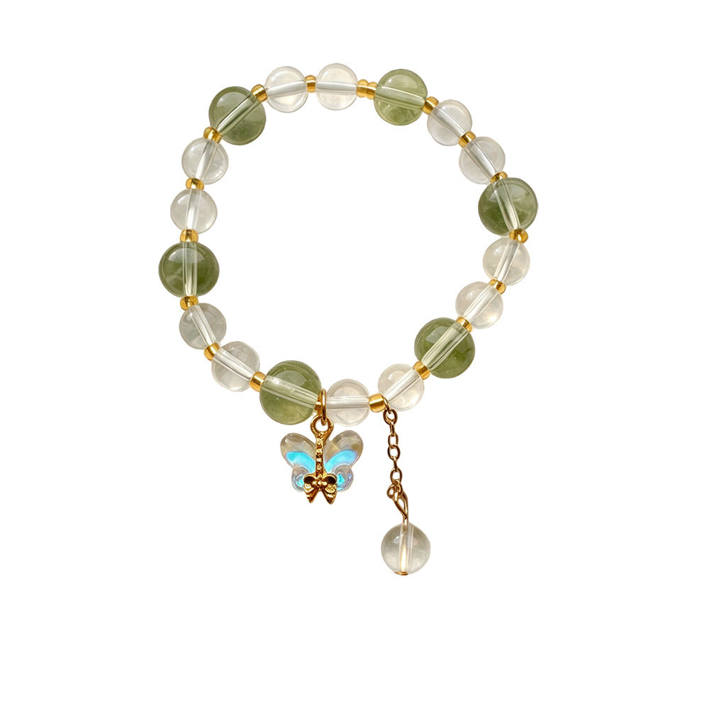 Glass Female Fresh Butterfly Cultural Creative Bracelet