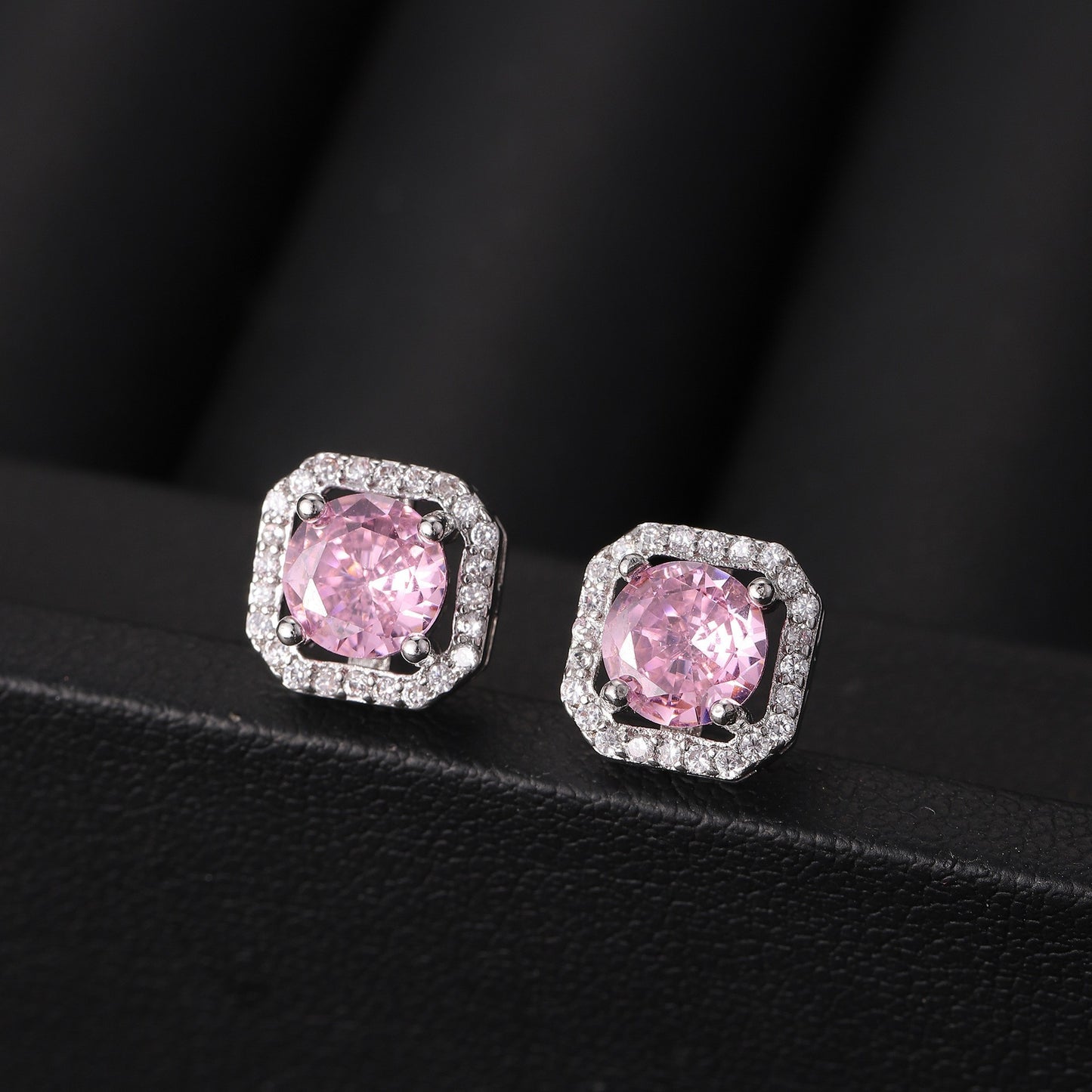 Women's Live Affordable Luxury Fashion Zircon Square Bag Rings