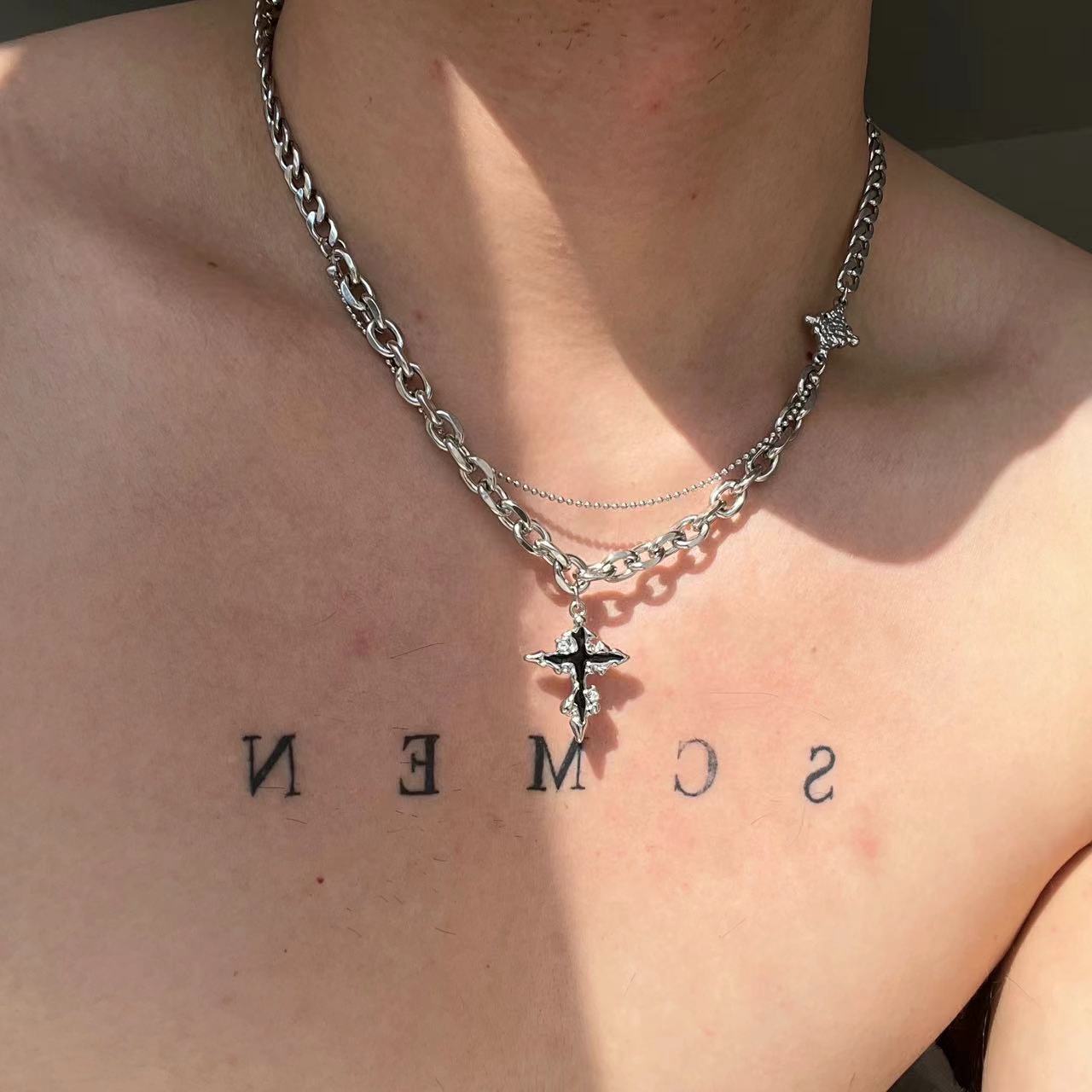 Men's Punk Street High-grade Clavicle Chain Asian Culture Necklaces